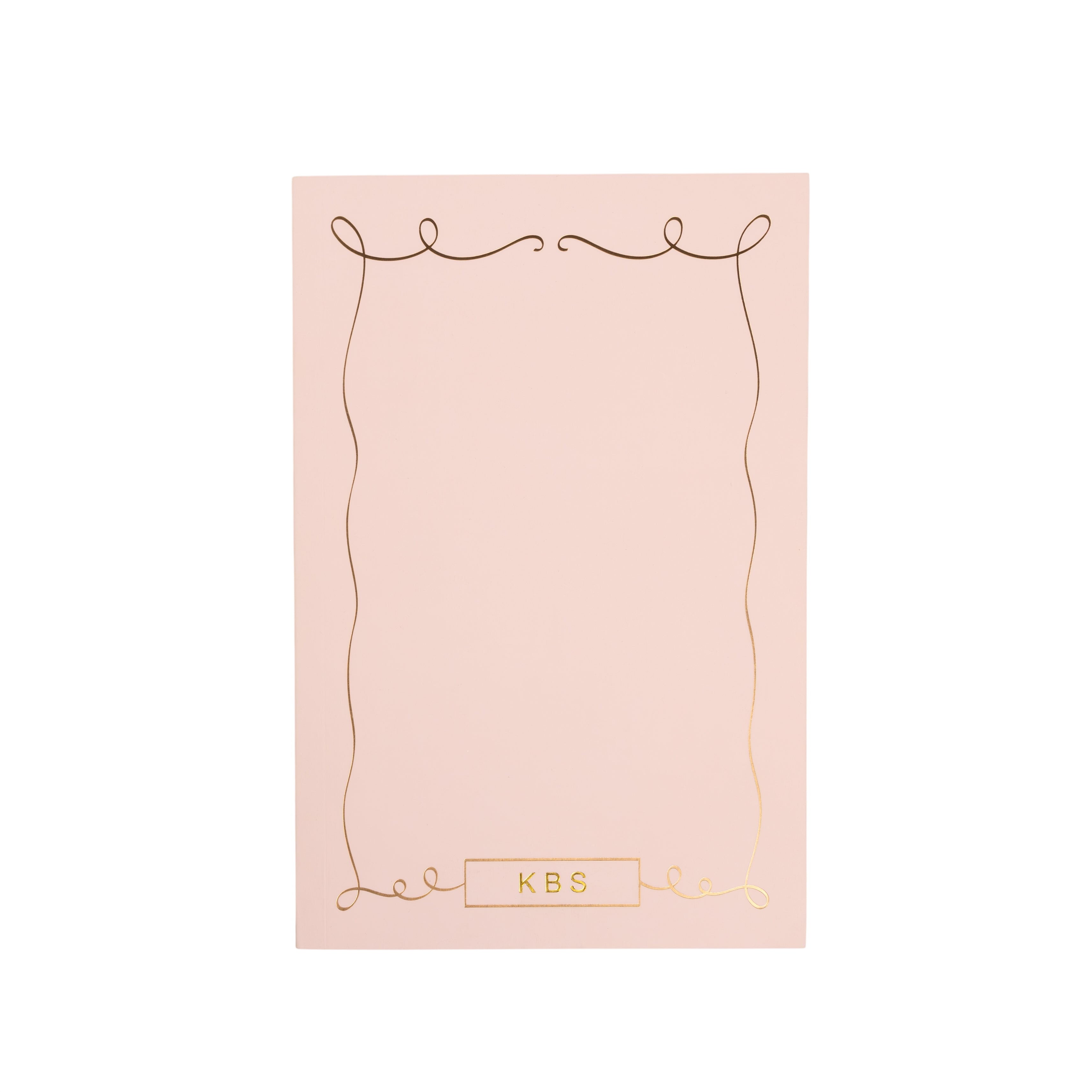 Colette Notebook in Crepe - Monogrammed