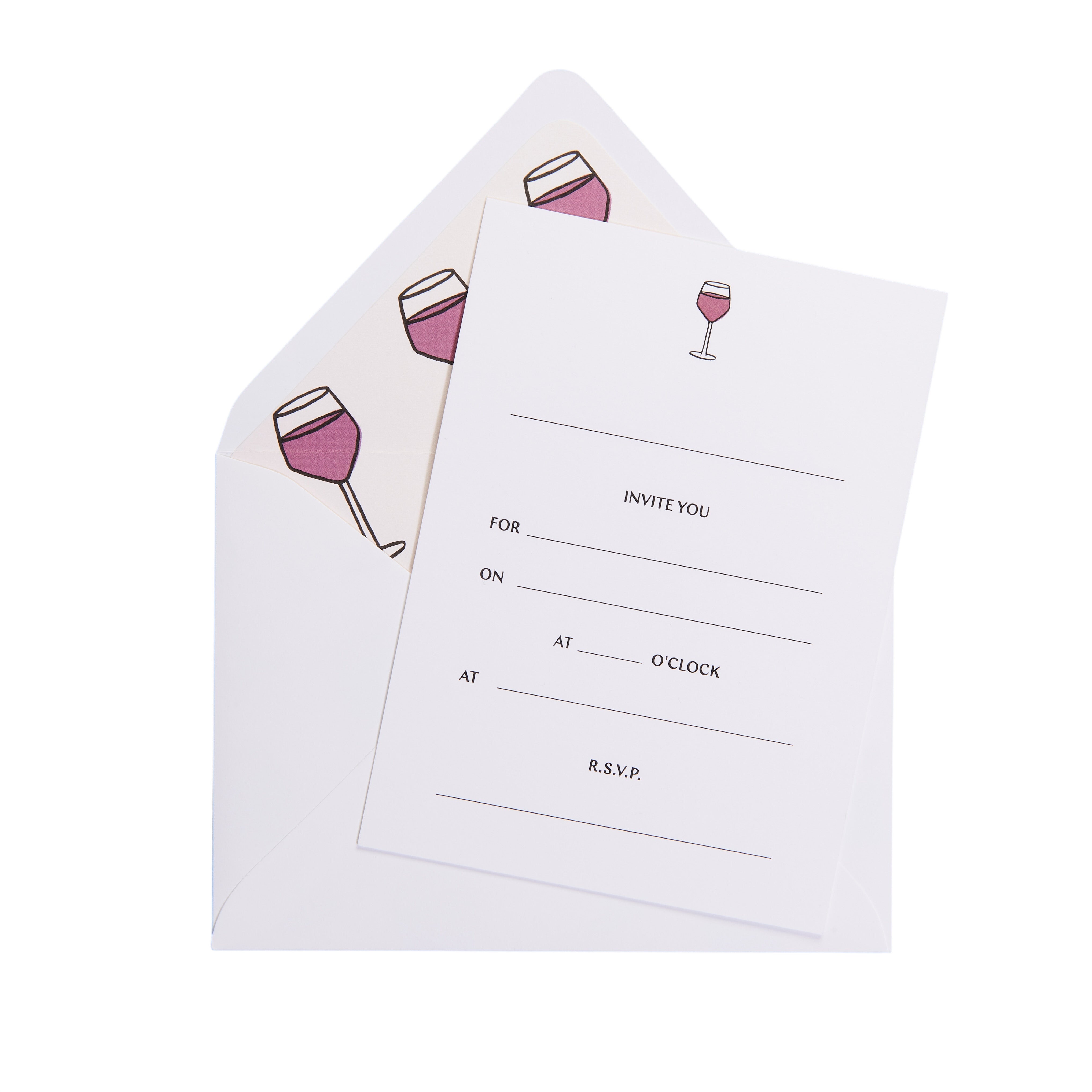 Wine-O-Clock Invitations