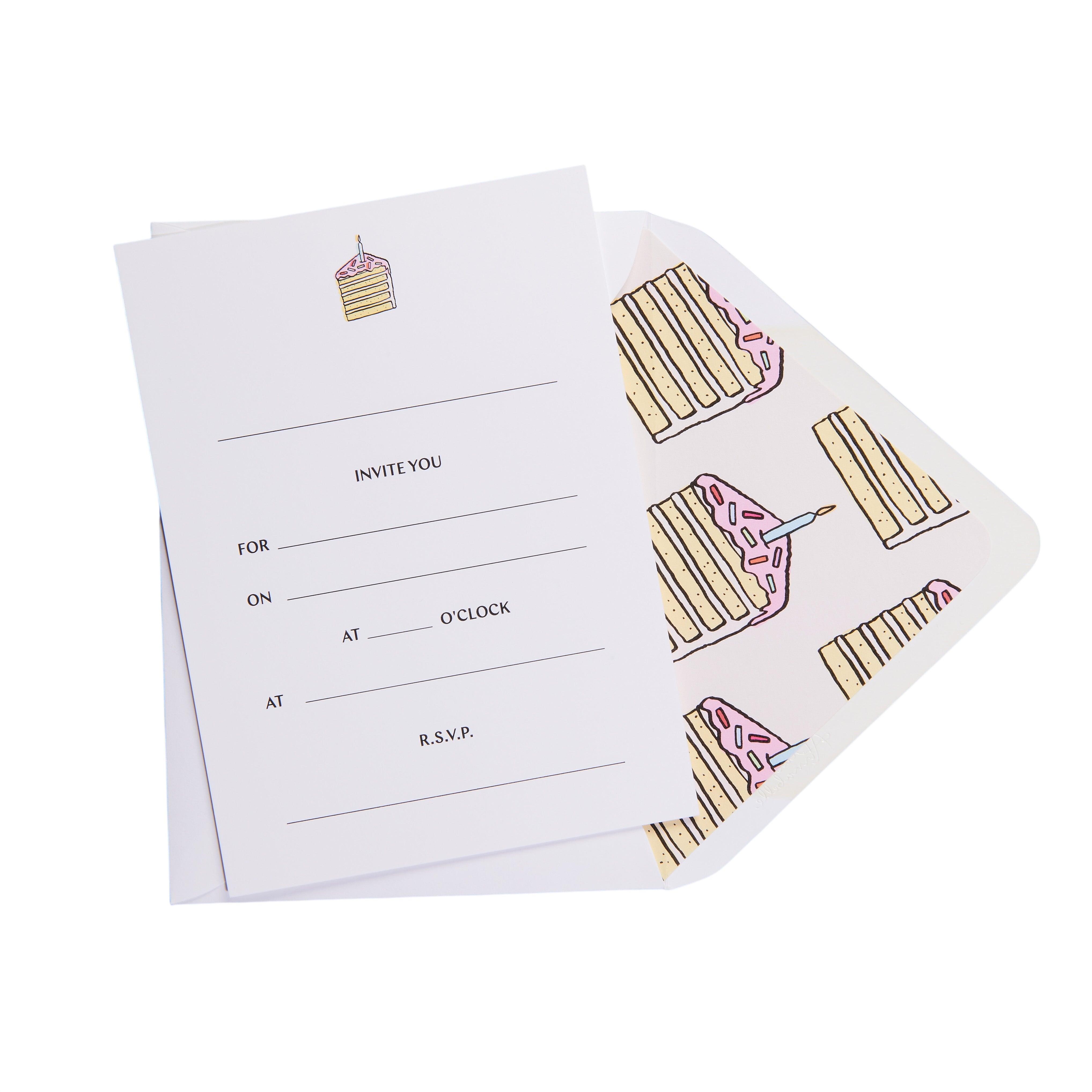 Piece of Cake Invitations