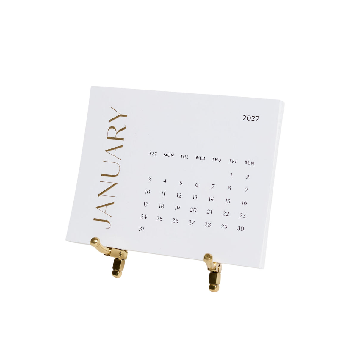Golden Year Desk Calendar