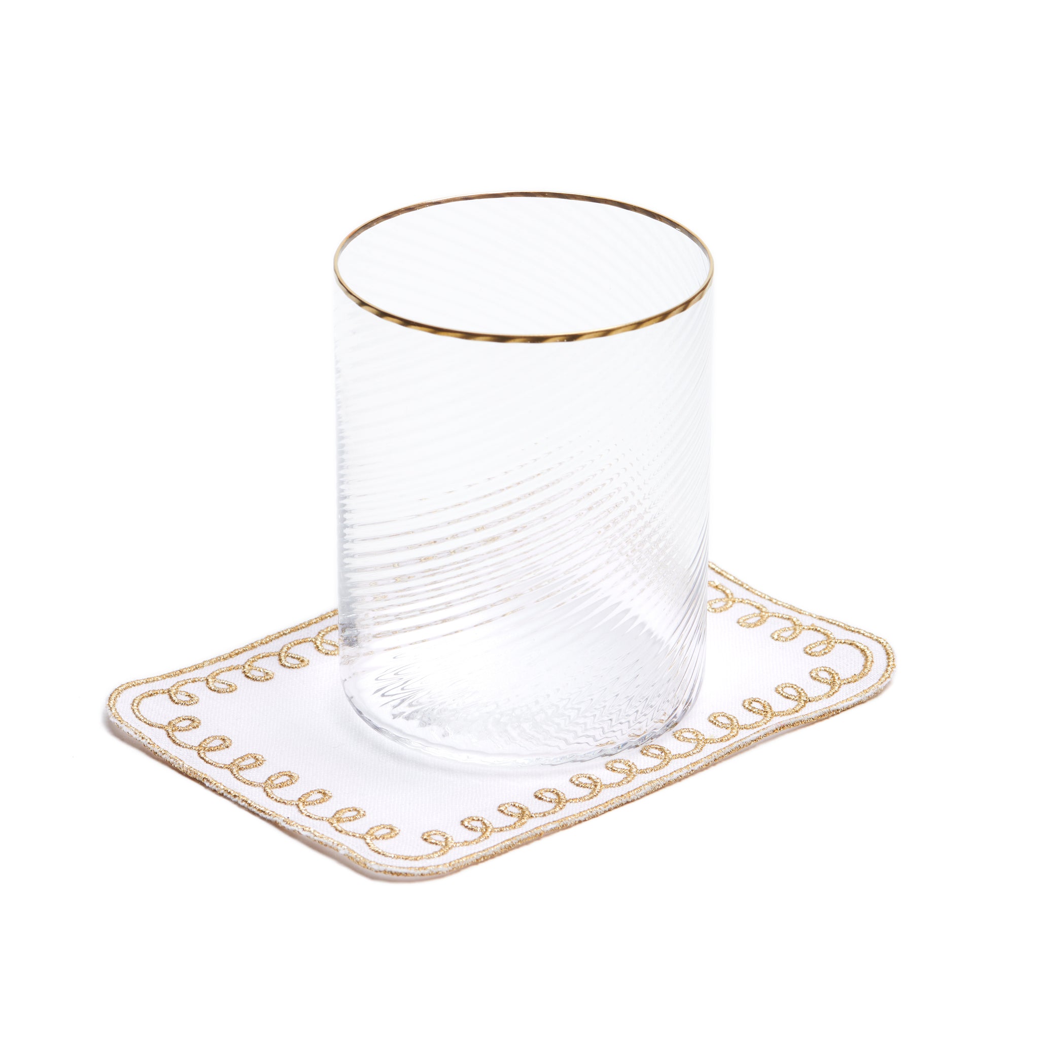 Golden Loopy Cocktail Napkins