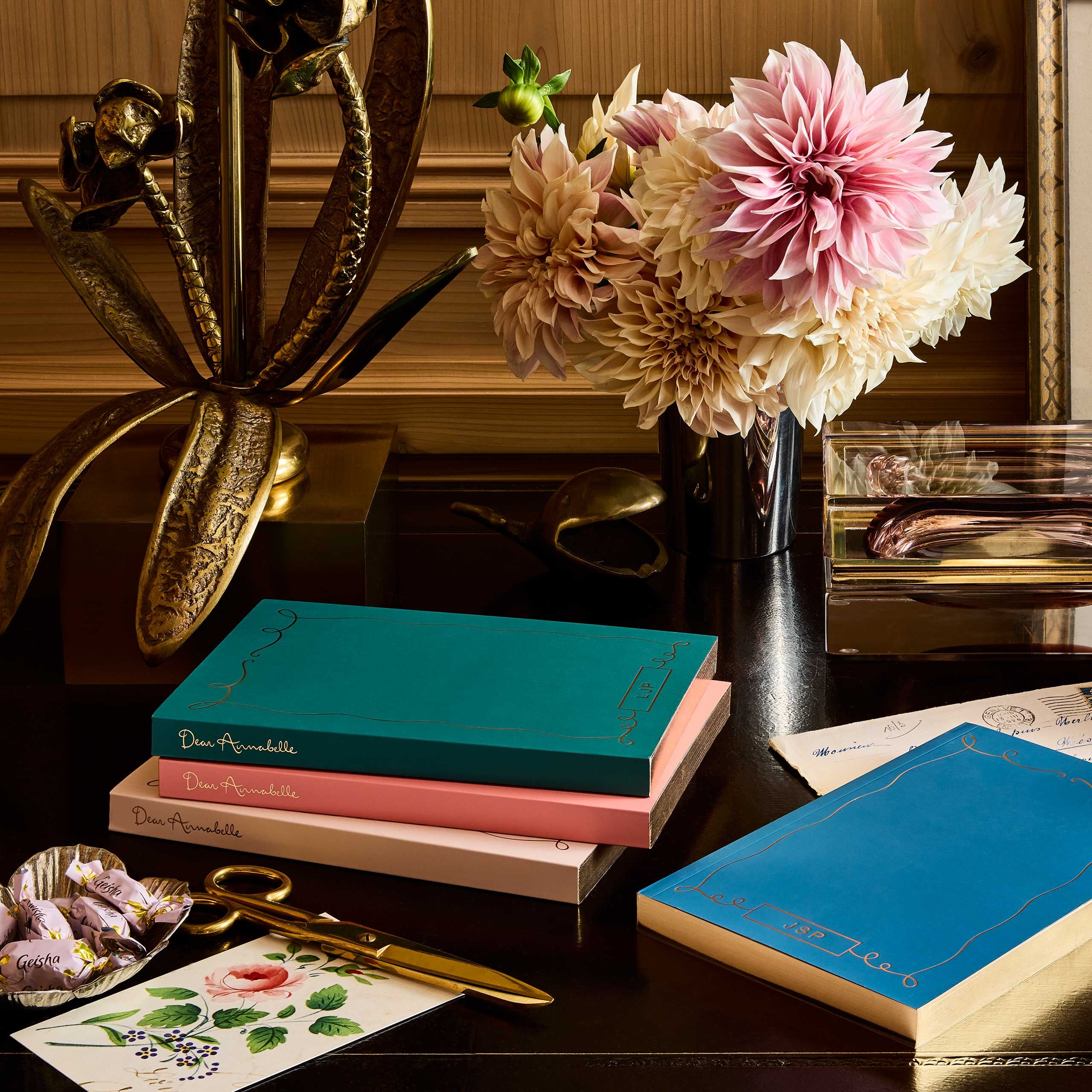 Colette Notebook in Spruce - Monogrammed