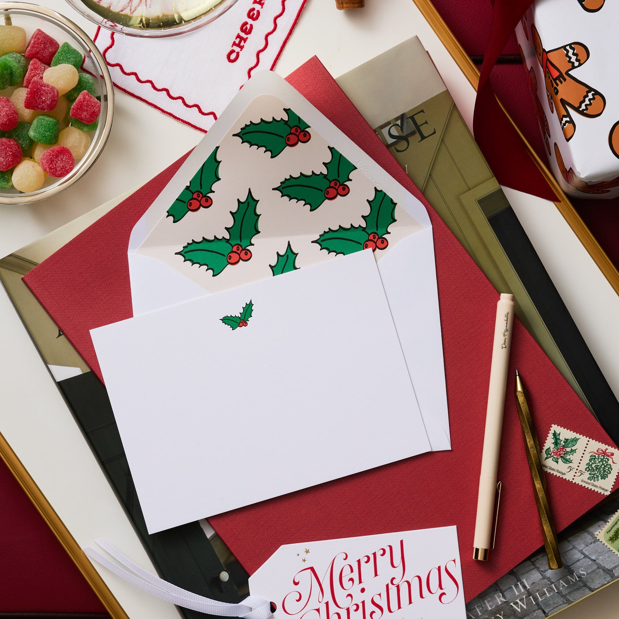 Jolly Holly Notecard Set