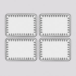 Loopy Noir Cocktail Napkins