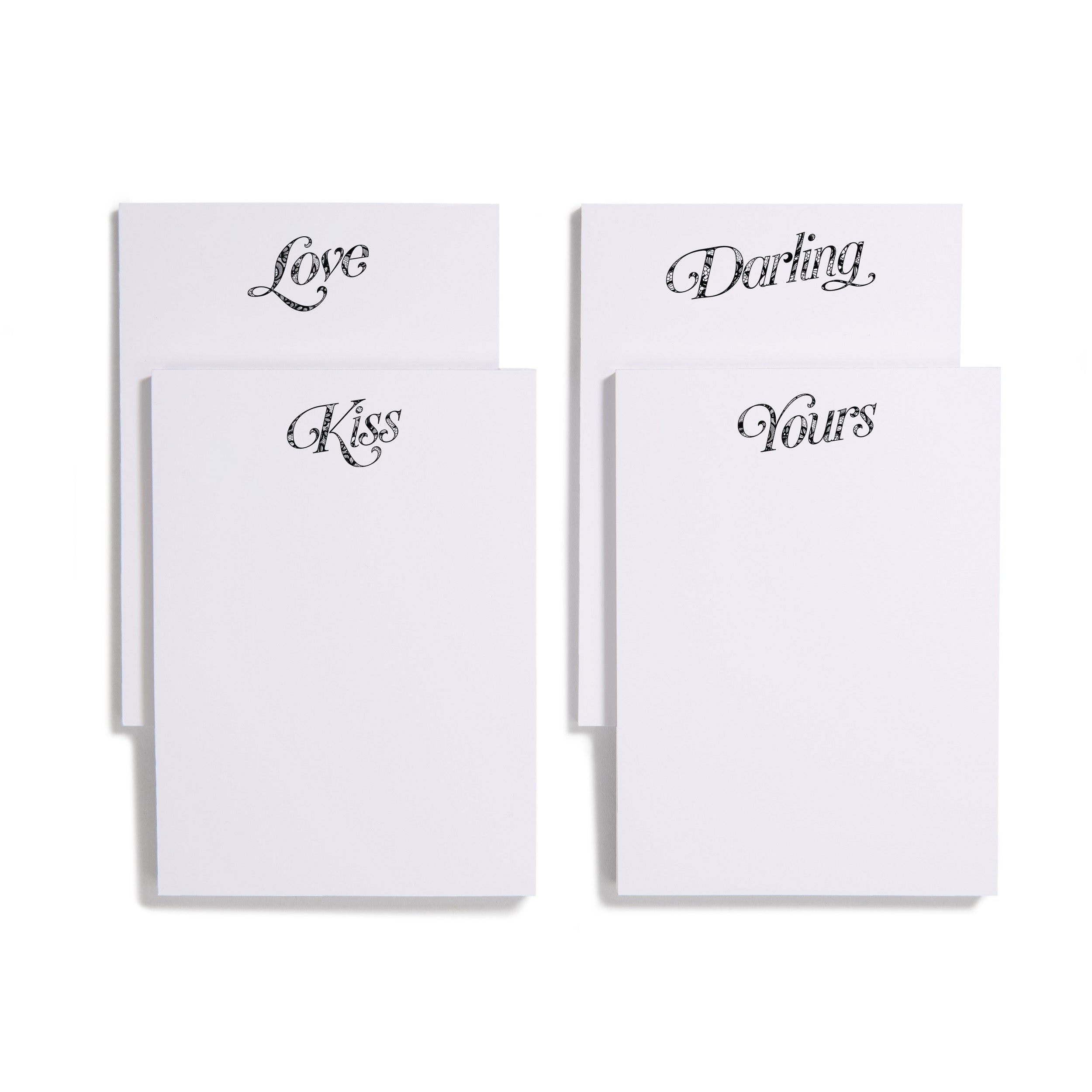 Lace Letters Notepad Set