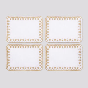 Golden Loopy Cocktail Napkins