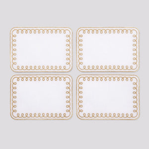 Golden Loopy Cocktail Napkins