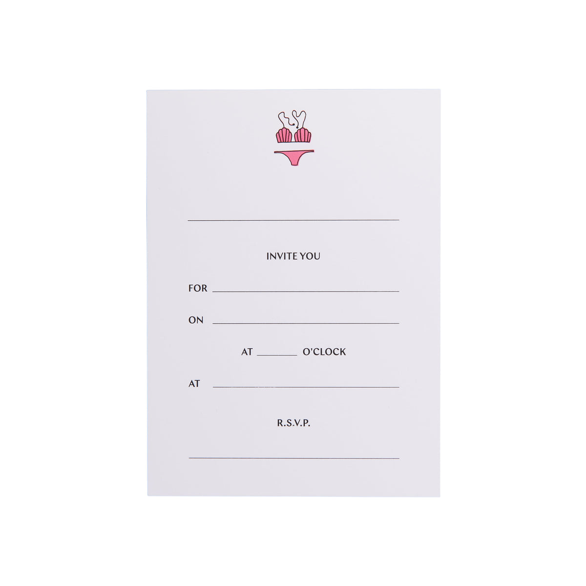 Tan Lines Invitations
