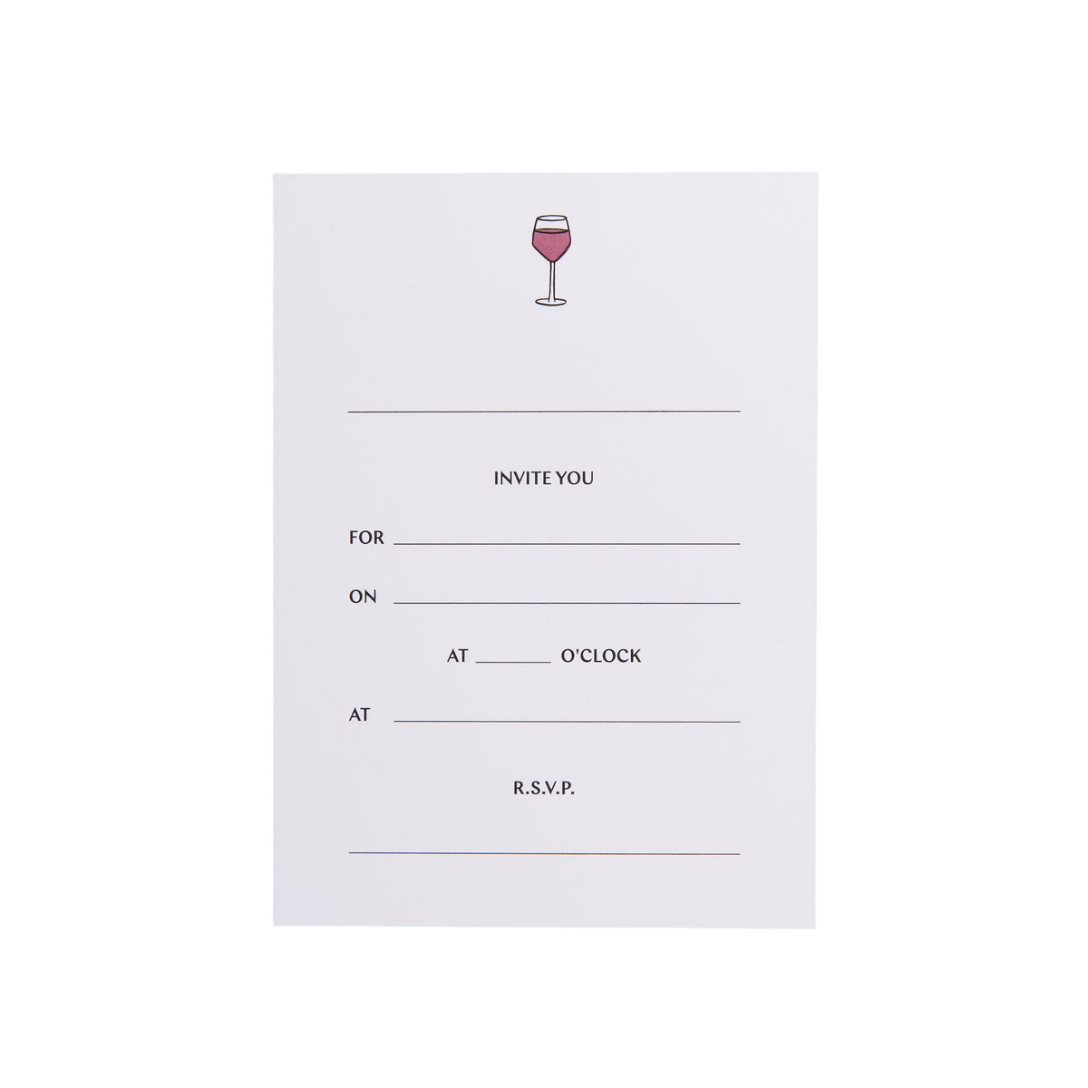 Wine-O-Clock Invitations