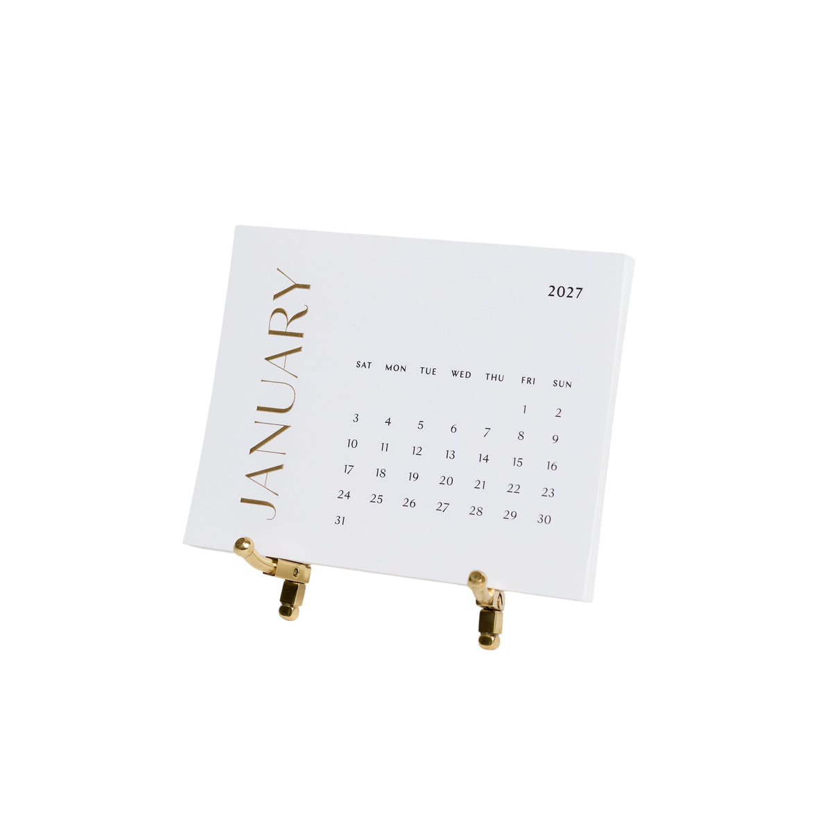 Golden Year Desk Calendar