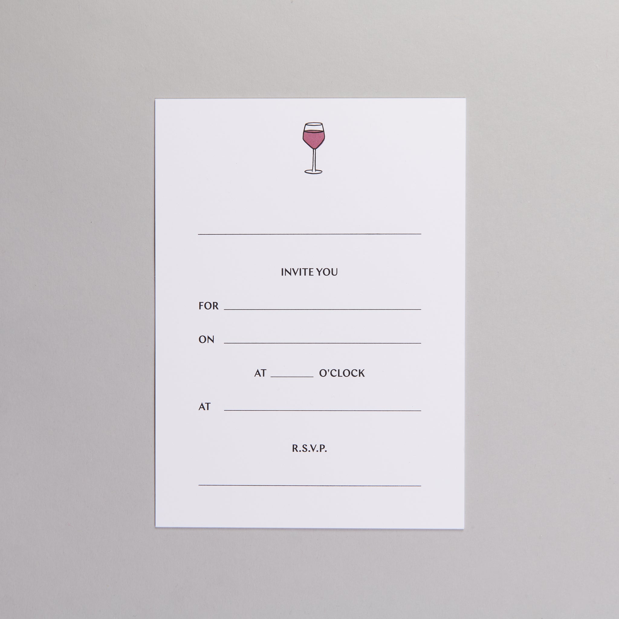 Wine-O-Clock Invitations